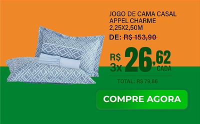 Jogo De Cama Casal Appel Charme