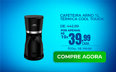 Cafeteira Arno Térmica Cool Touch 220v 1 Litro