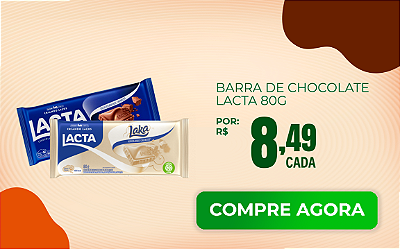 Barra De Chocolate Lacta Ao Leite 80g