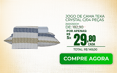 Jogo De Cama Teka 4 Peças Crystal Estampado 240X250cm