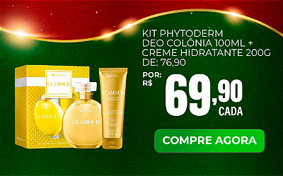Kit Phytoderm Glamour Deo Colônia 100ML + Creme Acetinado 200G