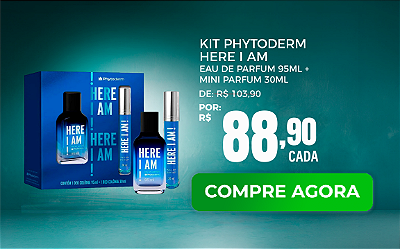 Kit Phytoderm Here I Am Eau de Parfum 95ml + Mini 30ml