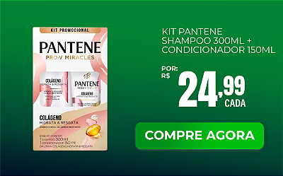 Kit Pantene Shampoo 300ml + Condicionador 150ml