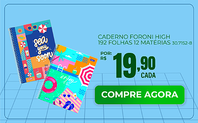 Caderno Foroni High 192 Folhas 12M