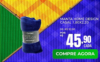 Manta Home Design Casal Sortida 1,80X2,20cm
