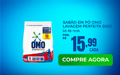 Sabão em Pó Omo Lavagem Perfeita Sachê 800g