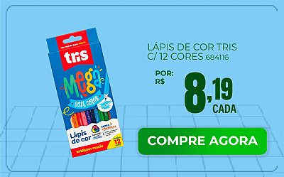 Lápis De Cor Tris Com 12 Cores Mega Soft Color