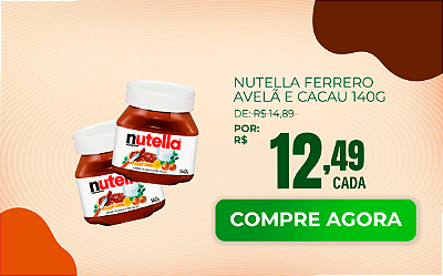 Nutella Ferrero Avelã Cacau 140g