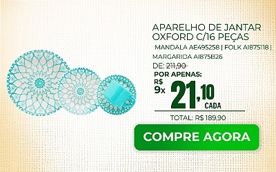 Aparelho De Jantar Oxford 16 Peças Mandala