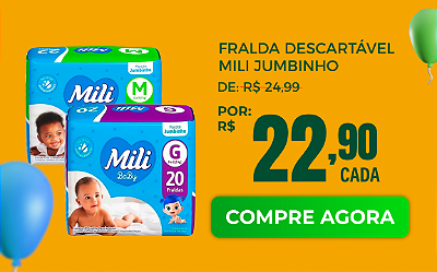 Fralda Descartável Mili Jumbinho