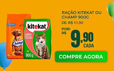 Ração Kitekat Ou Champ 900G
