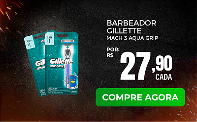 Barbeador Gillette Mach 3 Aqua Grip