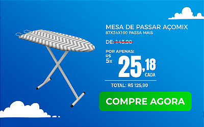 Mesa De Passar Açomix Passa Mais