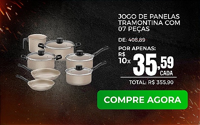 Jogo De Panelas Tramontina 7 Peças Caribe