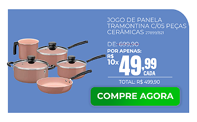 Jogo De Panelas Tramontina Cerâmica, 5 Peças