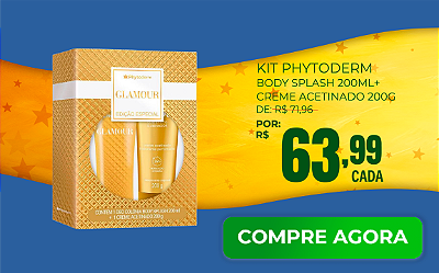Kit Phytoderm Body Splash 200ML + Creme Acetinado 200G