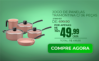 Jogo De Panelas Tramontina Cerâmica 5 Peças
