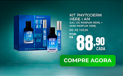 Kit Phytoderm Here I Am Eau de Parfum 95ml + Mini 30ml