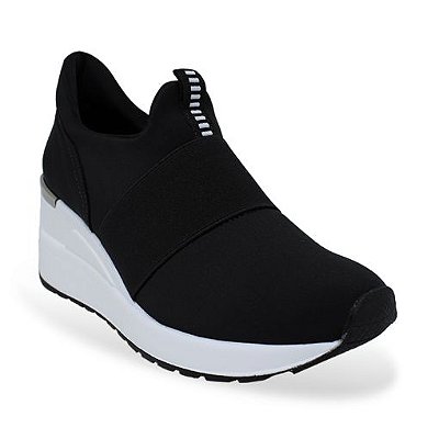 tenis via marte preto com glitter