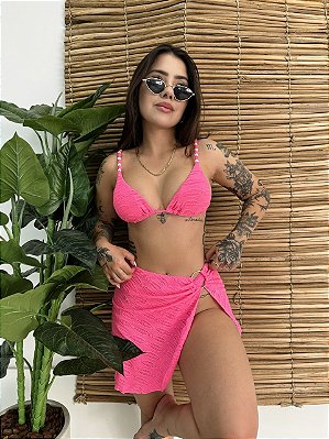 CALCINHA E SAIA RIVIERA PINK