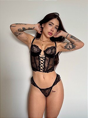 CONJUNTO SWEET VENOM PRETO
