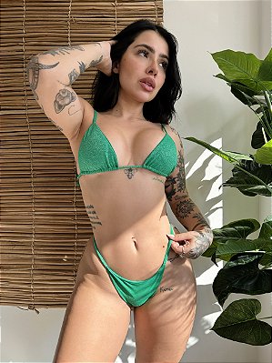 BIQUÍNI BASIC FIO LUX VERDE