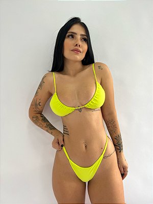 BIQUÍNI BASIC CORTININHA TRIANGLE AVOCADO