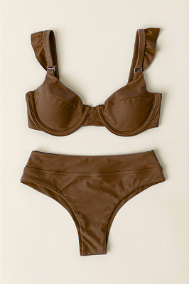 BIQUÍNI HOT PANT LUMI MARROM