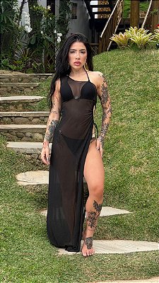 BIQUÍNI E SAÍDA LUMINOUS PRETO