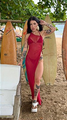 BIQUÍNI E SAÍDA LUMINOUS CEREJA