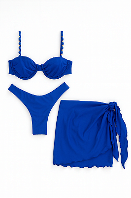 BIQUÍNI E SAIA SUNSTAR AZUL