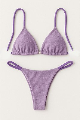 BIQUÍNI CORTININHA TRIANGLE TOWEL LILÁS