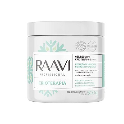 Gel Redutor Crioterápico Corporal RAAVI - 500g