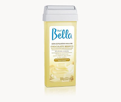 Cera Refil Roll On Chocolate Branco 100G Depil Bella