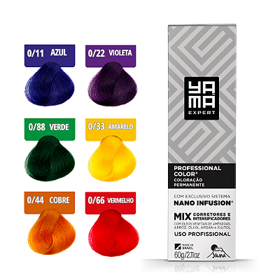 Coloração Professional Color Nano Infusion Yamá - Mix Cores