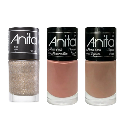 Kit c/3 Esmaltes Anita - Refinada