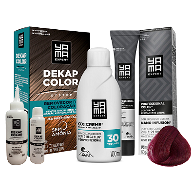 Kit Renovação de Cor Dekapcolor 120ml  com Coloração 8.26 OX 30V 100ml