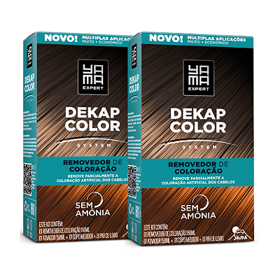 Kit 2 Dekapcolor System Removedor de Coloração 300ml - Yamá