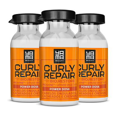 Kit Ampola Nutritiva Yamá Curly Repair 18ml C/3 Unidades