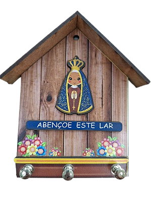 Porta chaves MDF Nossa Senhora Aparecida