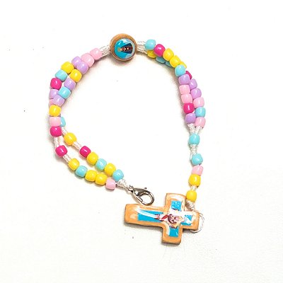 Terço de pulso infantil com fecho