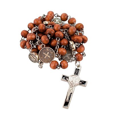 Terço São Bento na caixa acrílico