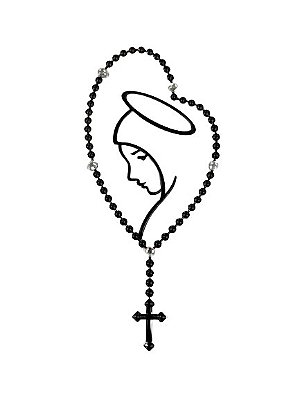 Adesivo M terço de Nossa Senhora