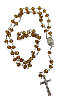 Terço cristal Nossa Senhora das Graças