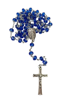 Terço cristal Nossa Senhora das Graças