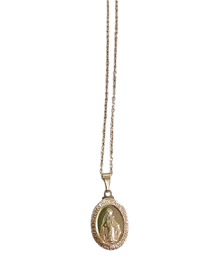 Colar religioso dourado