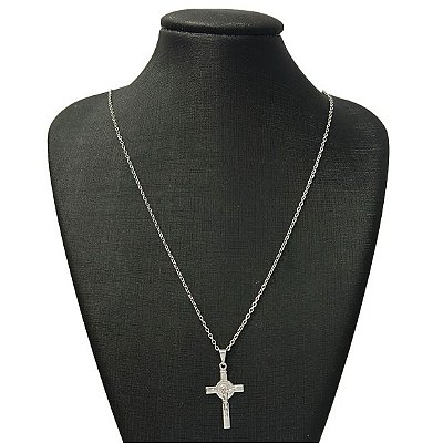 Colar crucifixo inox