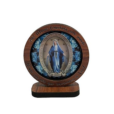 Pedestal resinado Nossa Senhora das Graças