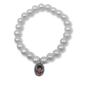 Pulseira perola Sao Carlo Acutis