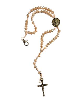 Terço de pulso cristal ov NSG